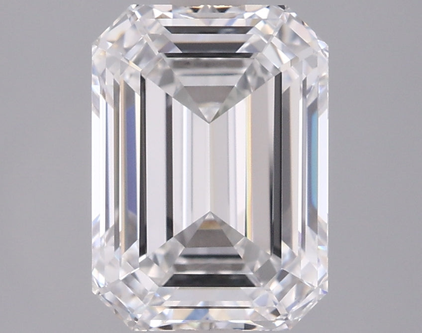 2.56 Carat Emerald Shaped, Ideal Cut, D Color, VVS1 Clarity, IGI Certified Lab Grown Diamond