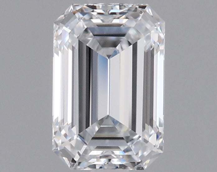 0.96 Carat Emerald Shaped, Ideal Cut, E Color, VVS1 Clarity, IGI Certified Lab Grown Diamond