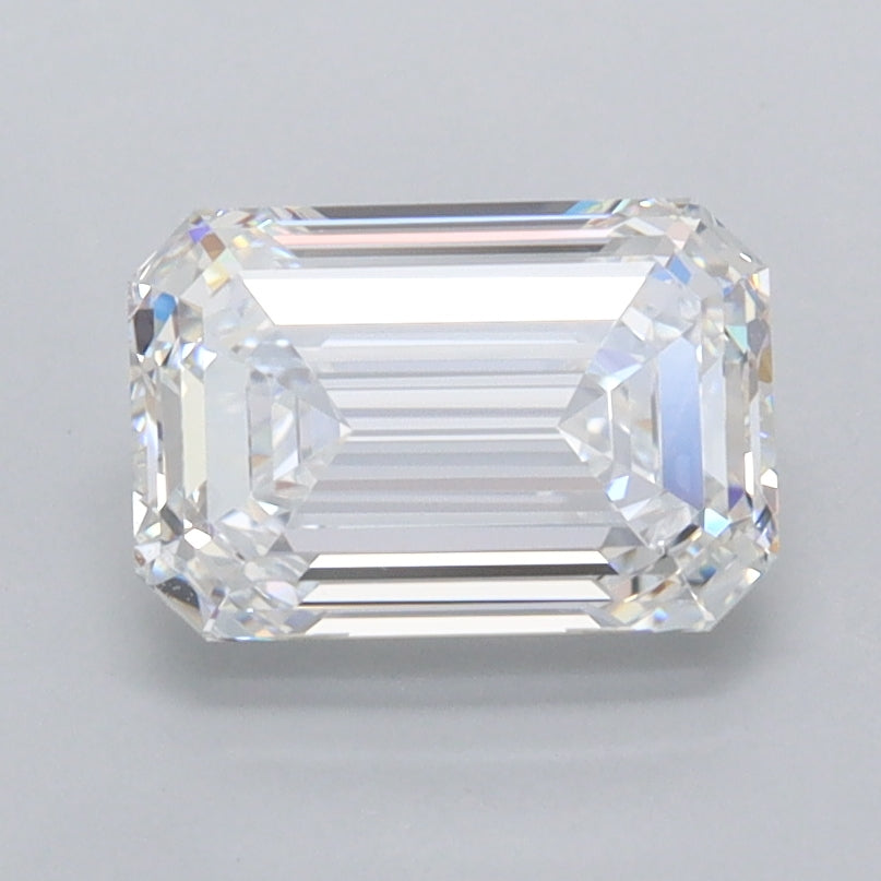 1.58 Carat Emerald Shaped, Ideal Cut, D Color, FL Clarity, IGI Certified Lab Grown Diamond