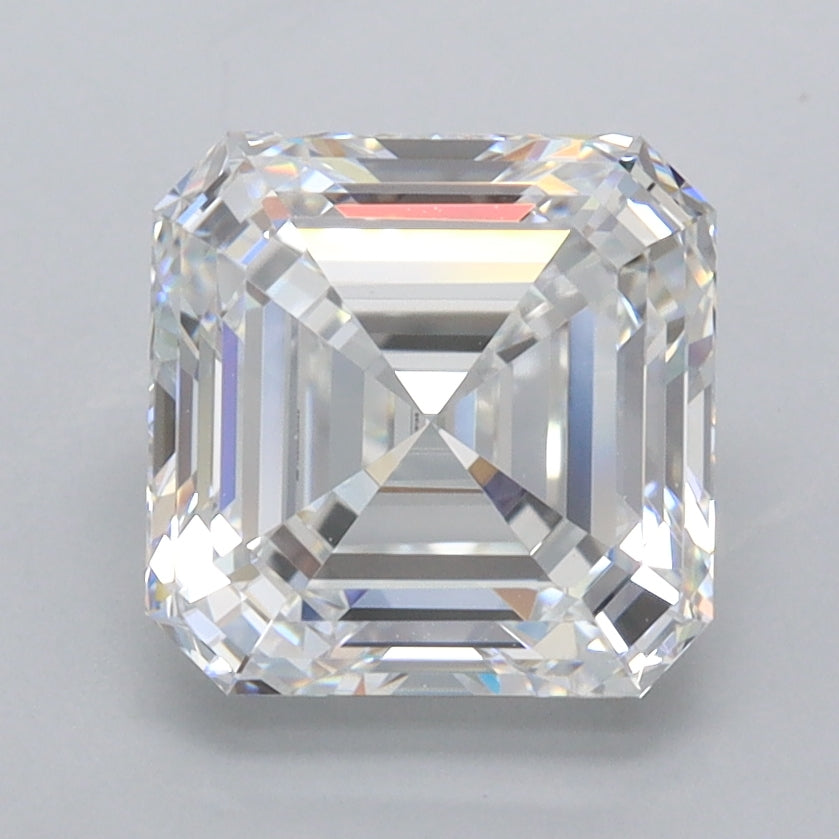 2.52 Carat Asscher Shaped, Ideal Cut, D Color, VVS1 Clarity, IGI Certified Lab Grown Diamond