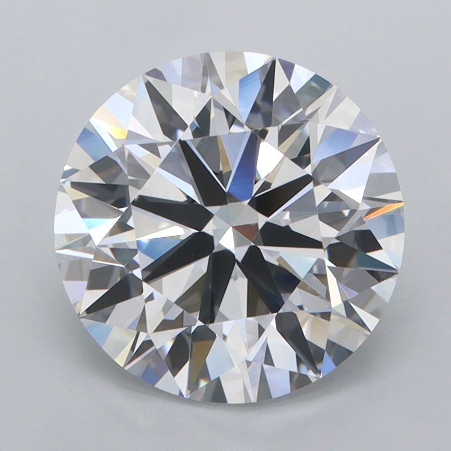 3.23 Carat Round Shaped, Ideal Cut, E Color, FL Clarity, IGI Certified Lab Grown Diamond