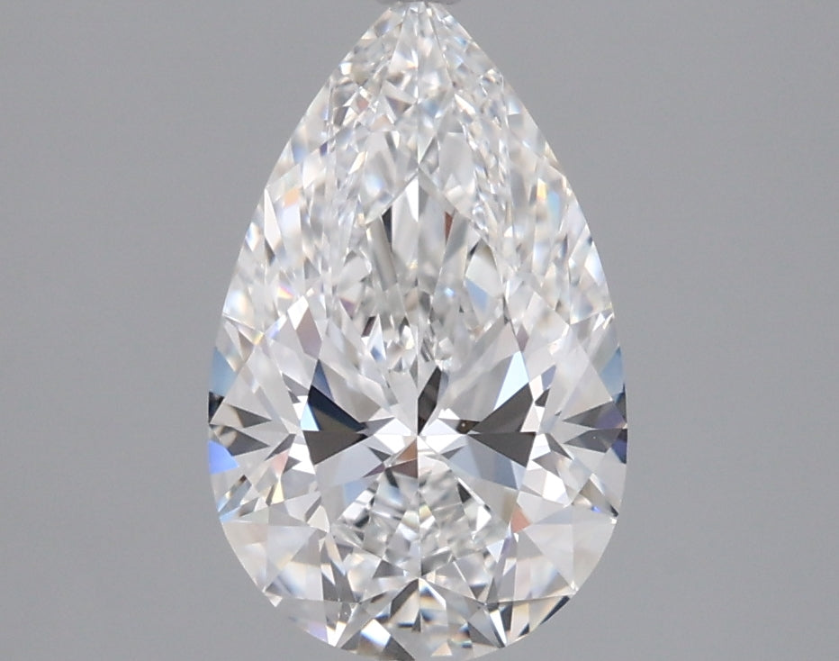 1.51 Carat Pear Shaped, Ideal Cut, E Color, VVS2 Clarity, IGI Certified Lab Grown Diamond