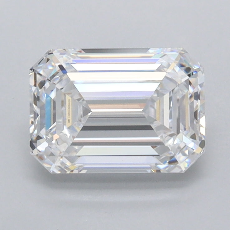1.51 Carat Emerald Shaped, Ideal Cut, D Color, VVS1 Clarity, IGI Certified Lab Grown Diamond