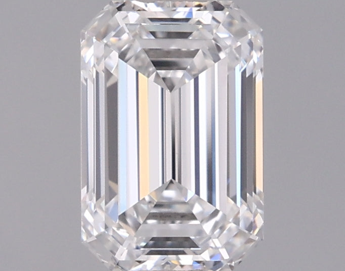 1.22 Carat Emerald Shaped, Ideal Cut, D Color, VVS1 Clarity, IGI Certified Lab Grown Diamond