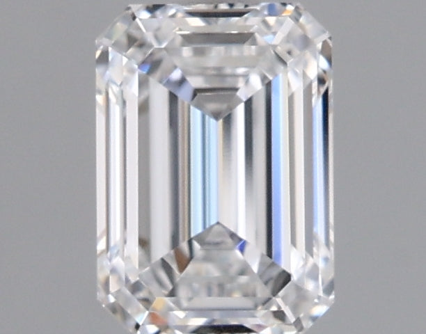1.02 Carat Emerald Shaped, Ideal Cut, D Color, VVS2 Clarity, IGI Certified Lab Grown Diamond