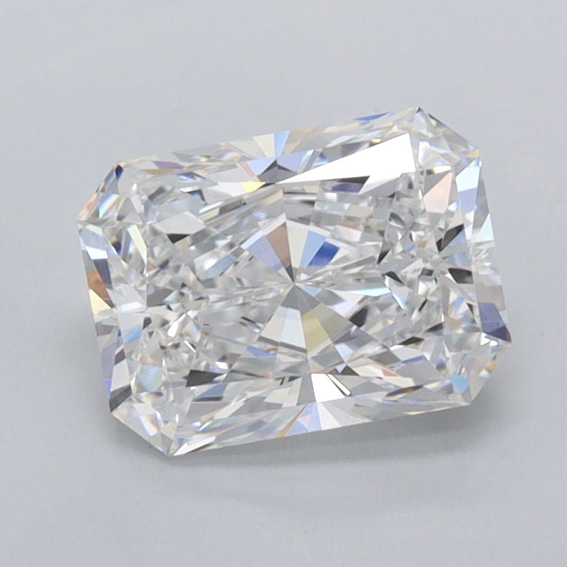 1.57 Carat Radiant Shaped, Ideal Cut, D Color, VVS1 Clarity, IGI Certified Lab Grown Diamond