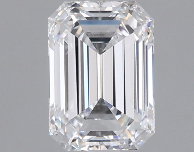 1.04 Carat Emerald Shaped, Ideal Cut, D Color, VVS1 Clarity, IGI Certified Lab Grown Diamond
