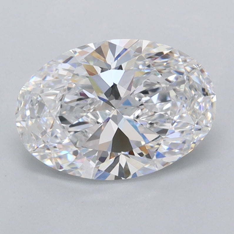 1.53 Carat Oval Shaped, Ideal Cut, D Color, VVS1 Clarity, IGI Certified Lab Grown Diamond