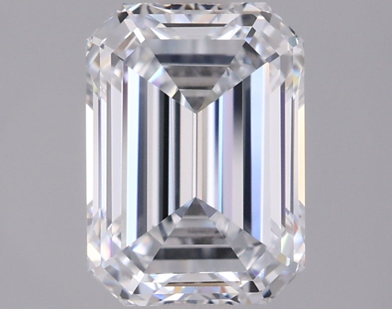 2.00 Carat Emerald Shaped, Ideal Cut, E Color, VVS2 Clarity, IGI Certified Lab Grown Diamond
