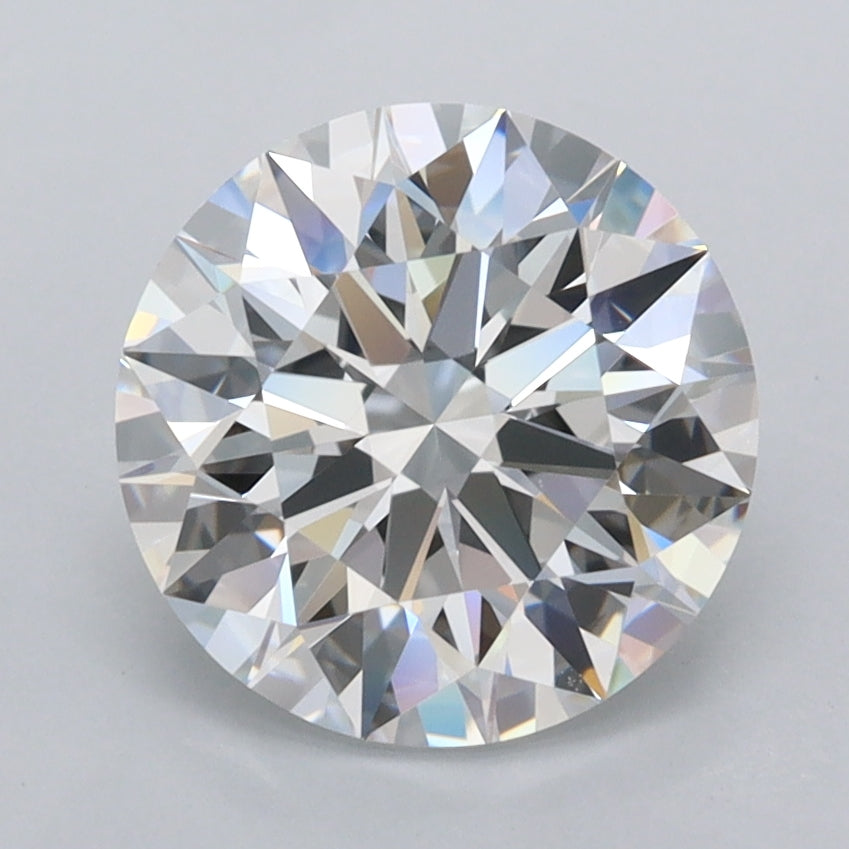 2.50 Carat Round Shaped, Ideal Cut, D Color, VVS1 Clarity, IGI Certified Lab Grown Diamond