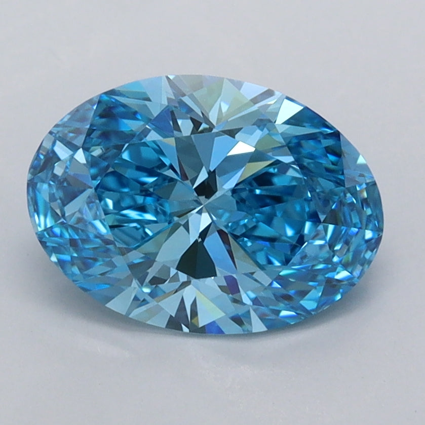 1.72 Carat Oval Shaped, Ideal Cut, VVS1 Clarity, IGI Certified Lab Grown Diamond