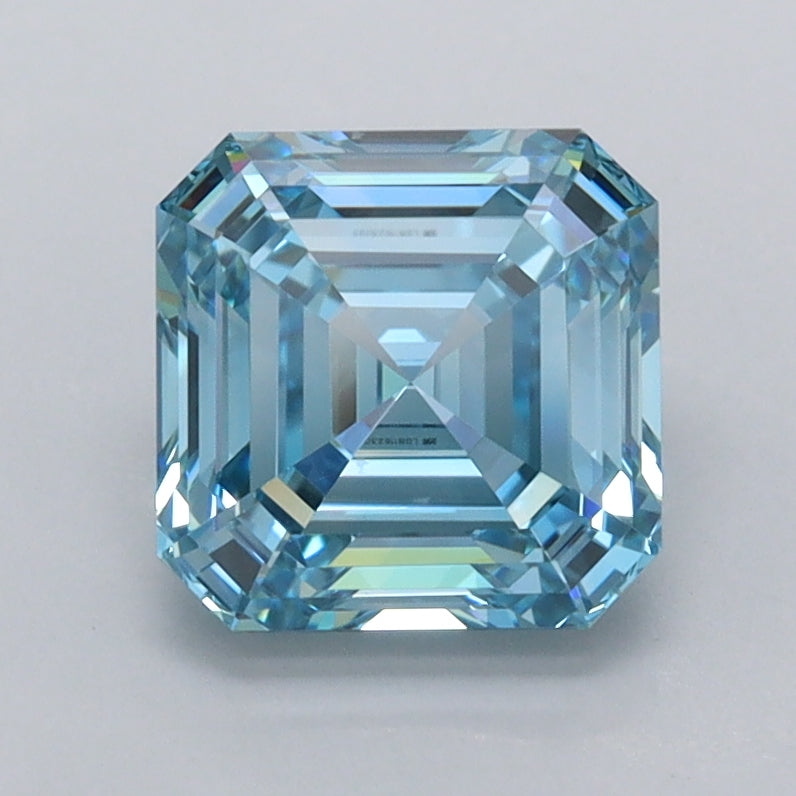 1.84 Carat Asscher Shaped, Ideal Cut, VVS2 Clarity, IGI Certified Lab Grown Diamond