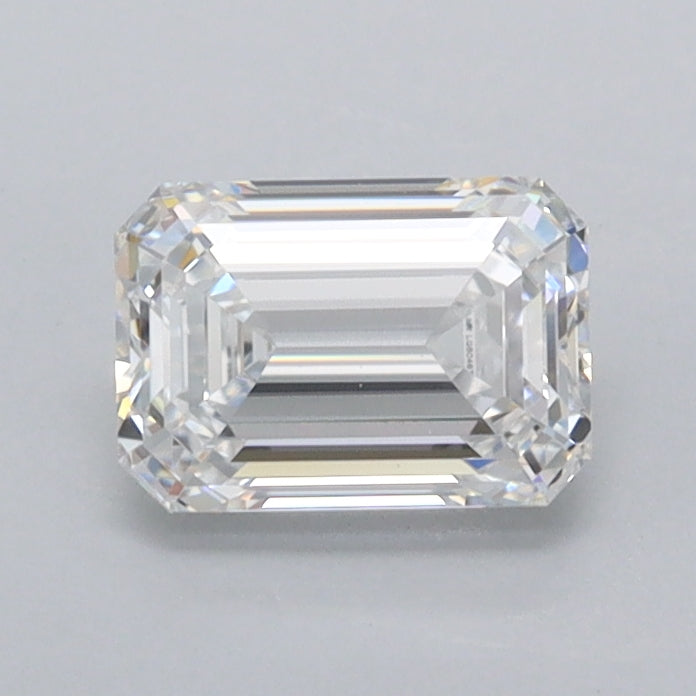 0.88 Carat Emerald Shaped, Ideal Cut, D Color, IF Clarity, IGI Certified Lab Grown Diamond
