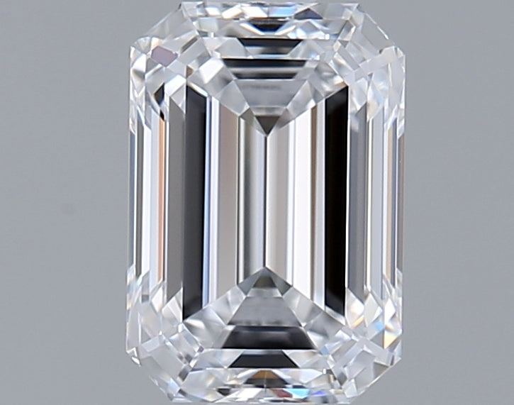 1.01 Carat Emerald Shaped, Ideal Cut, D Color, VVS1 Clarity, IGI Certified Lab Grown Diamond