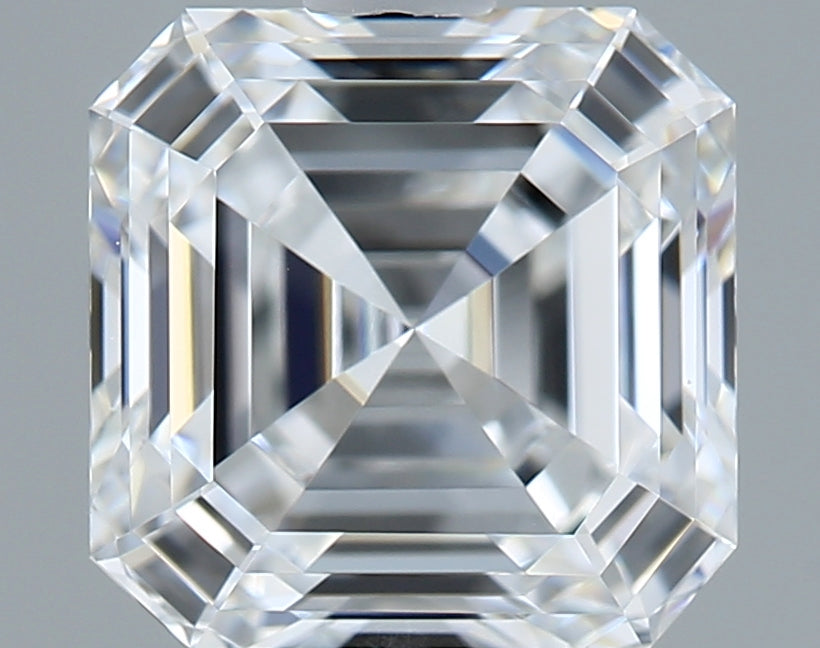 1.54 Carat Asscher Shaped, Ideal Cut, D Color, VVS1 Clarity, IGI Certified Lab Grown Diamond