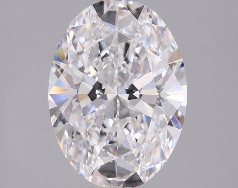1.76 Carat Oval Shaped, Ideal Cut, D Color, VVS2 Clarity, IGI Certified Lab Grown Diamond