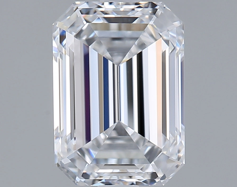1.96 Carat Emerald Shaped, Ideal Cut, D Color, VVS1 Clarity, IGI Certified Lab Grown Diamond