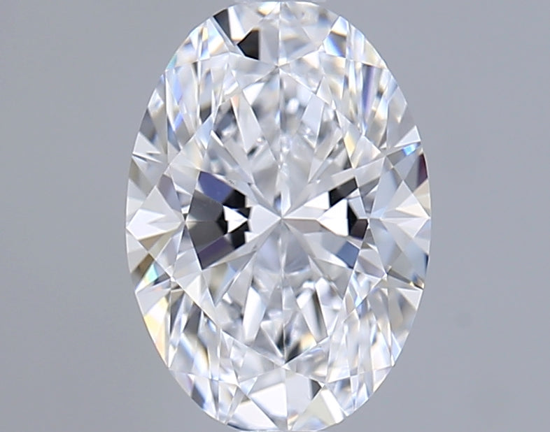 1.10 Carat Oval Shaped, Excellent Cut, D Color, VS1 Clarity, IGI Certified Lab Grown Diamond