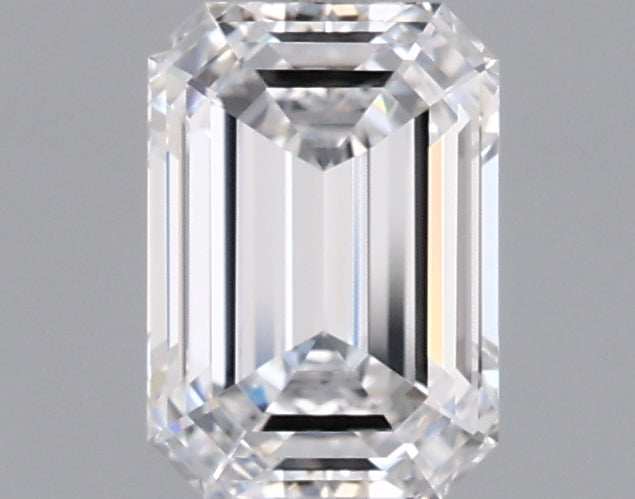 1.23 Carat Emerald Shaped, Ideal Cut, D Color, VVS1 Clarity, IGI Certified Lab Grown Diamond