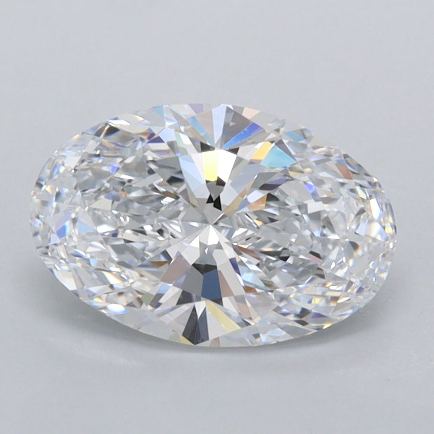 1.54 Carat Oval Shaped, Ideal Cut, D Color, IF Clarity, IGI Certified Lab Grown Diamond