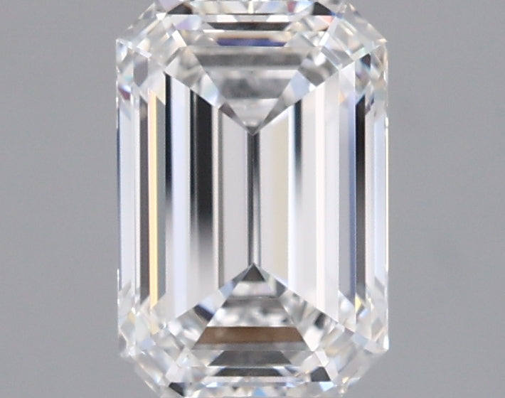 1.76 Carat Emerald Shaped, Ideal Cut, E Color, VVS1 Clarity, IGI Certified Lab Grown Diamond