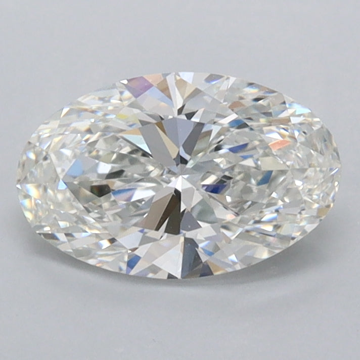 1.08 Carat Oval Shaped, Ideal Cut, F Color, FL Clarity, IGI Certified Lab Grown Diamond