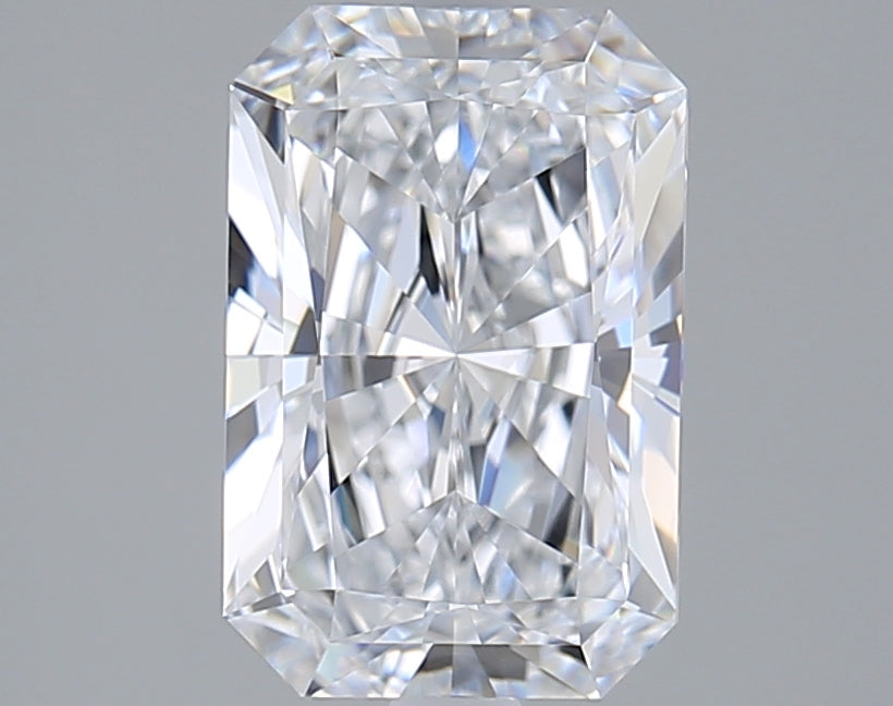 2.29 Carat Radiant Shaped, Ideal Cut, D Color, VVS1 Clarity, IGI Certified Lab Grown Diamond