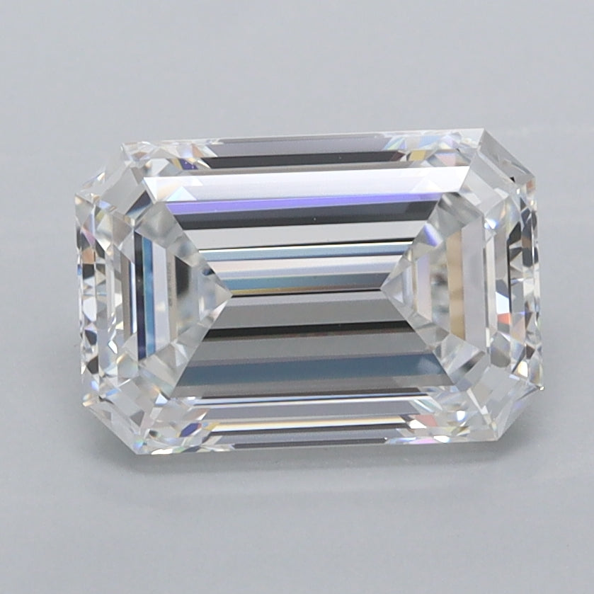 2.03 Carat Emerald Shaped, Ideal Cut, D Color, FL Clarity, IGI Certified Lab Grown Diamond