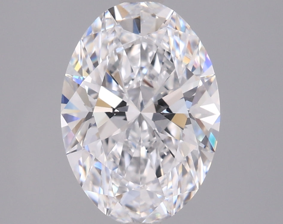 2.07 Carat Oval Shaped, Ideal Cut, D Color, VVS1 Clarity, IGI Certified Lab Grown Diamond