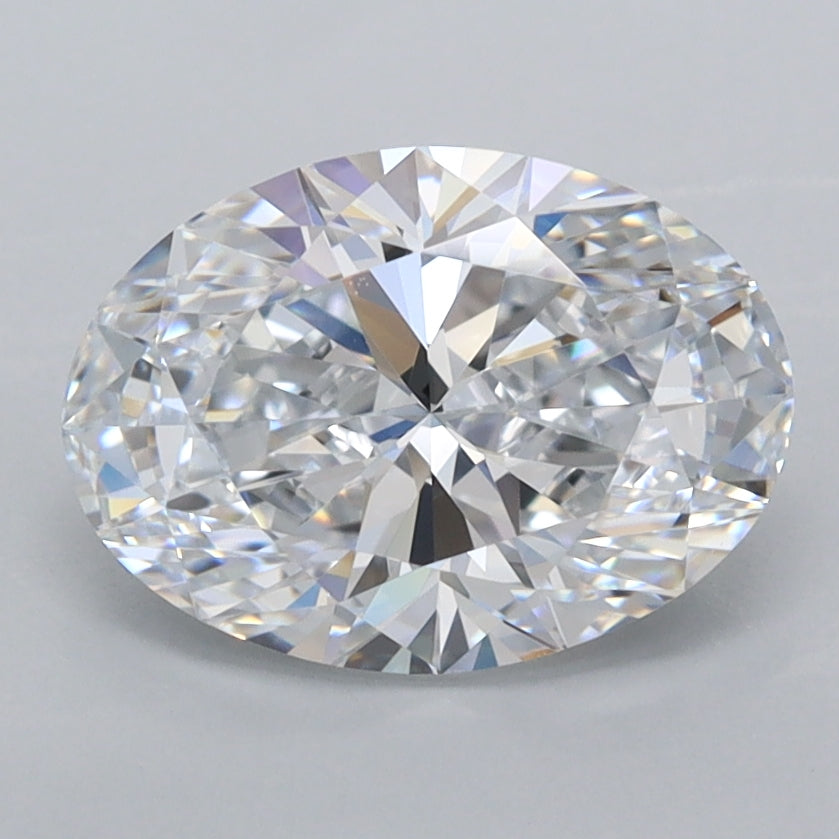 2.00 Carat Oval Shaped, Ideal Cut, D Color, FL Clarity, IGI Certified Lab Grown Diamond