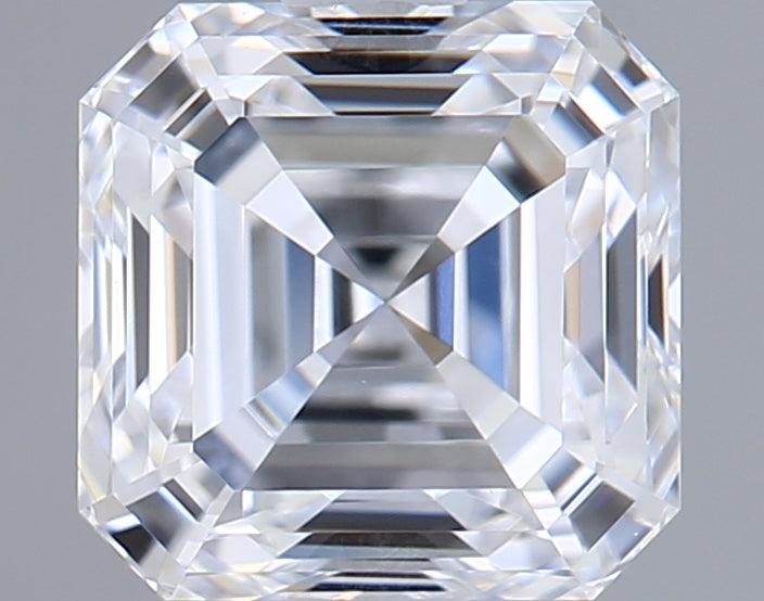 1.01 Carat Asscher Shaped, Ideal Cut, D Color, VVS2 Clarity, IGI Certified Lab Grown Diamond