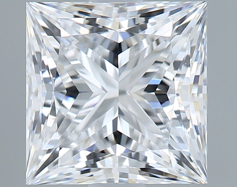 1.46 Carat Princess Shaped, Ideal Cut, D Color, VVS1 Clarity, IGI Certified Lab Grown Diamond