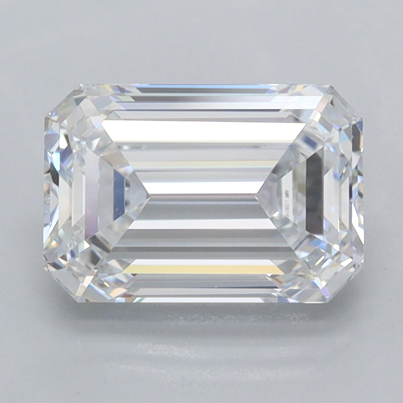 2.02 Carat Emerald Shaped, Ideal Cut, D Color, FL Clarity, IGI Certified Lab Grown Diamond