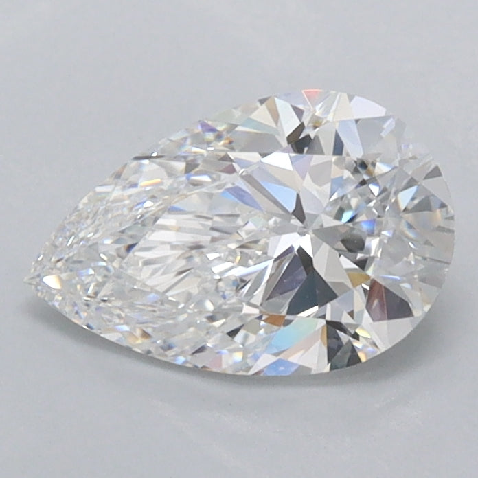 1.01 Carat Pear Shaped, Ideal Cut, D Color, VVS1 Clarity, IGI Certified Lab Grown Diamond