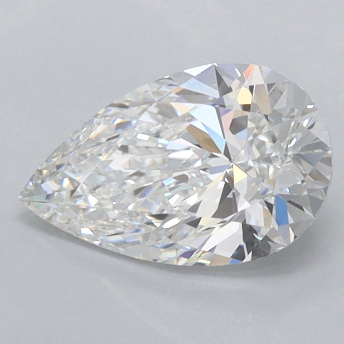 1.00 Carat Pear Shaped, Ideal Cut, E Color, VVS1 Clarity, IGI Certified Lab Grown Diamond