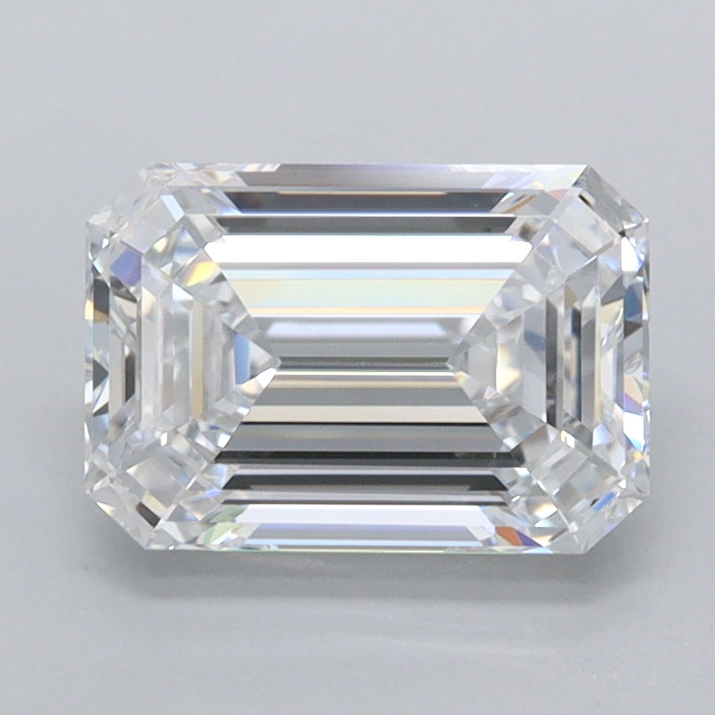 1.95 Carat Emerald Shaped, Excellent Cut, D Color, FL Clarity, IGI Certified Lab Grown Diamond
