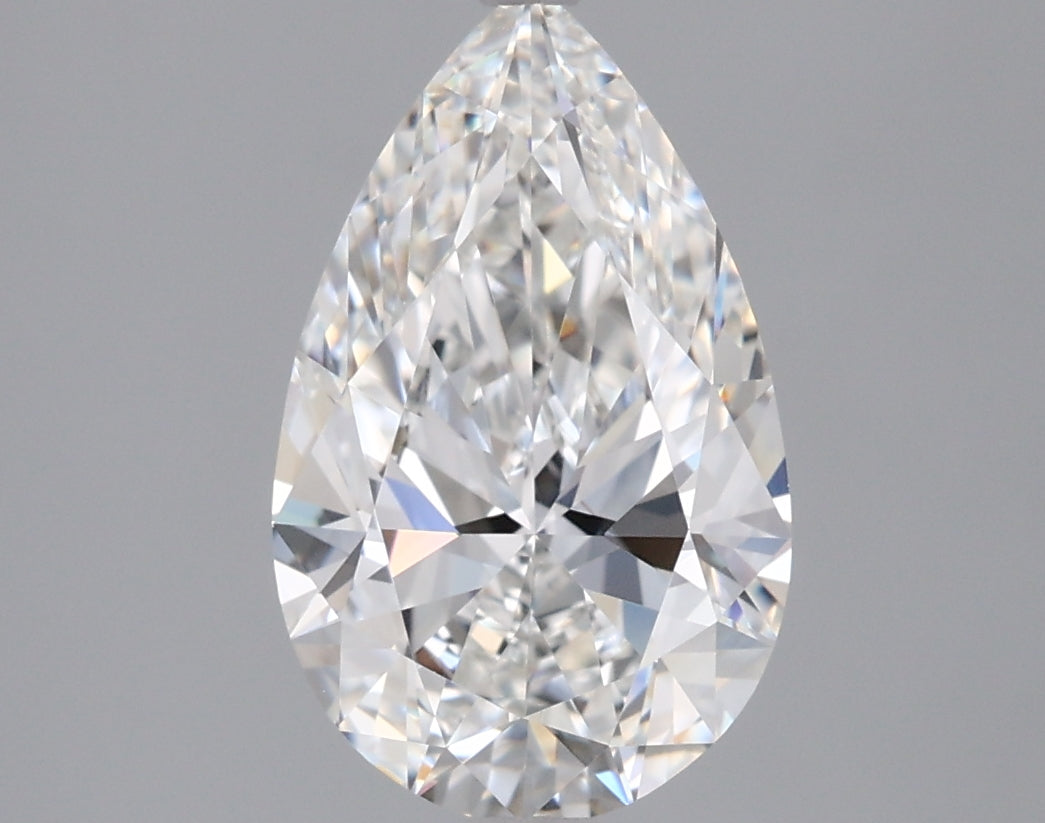 1.92 Carat Pear Shaped, Ideal Cut, E Color, VVS1 Clarity, IGI Certified Lab Grown Diamond