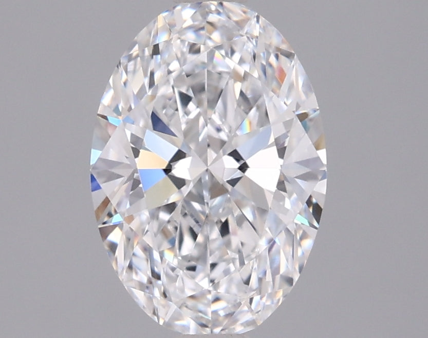 1.50 Carat Oval Shaped, Ideal Cut, D Color, VVS1 Clarity, IGI Certified Lab Grown Diamond