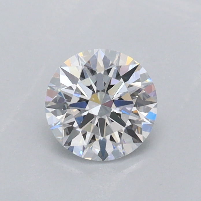 0.55 Carat Round Shaped, Ideal Cut, D Color, VVS2 Clarity, IGI Certified Lab Grown Diamond