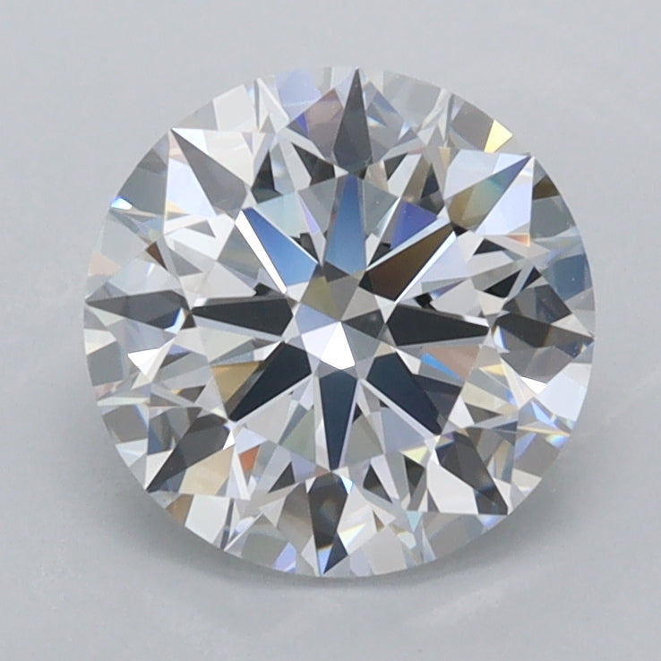 1.76 Carat Round Shaped, Ideal Cut, D Color, VVS1 Clarity, IGI Certified Lab Grown Diamond