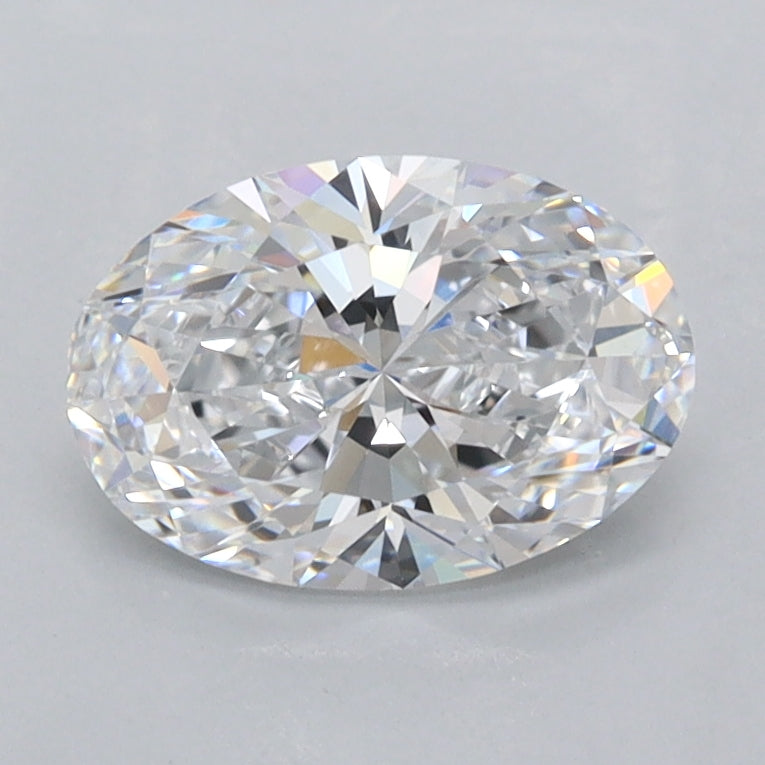 1.20 Carat Oval Shaped, Ideal Cut, D Color, FL Clarity, IGI Certified Lab Grown Diamond