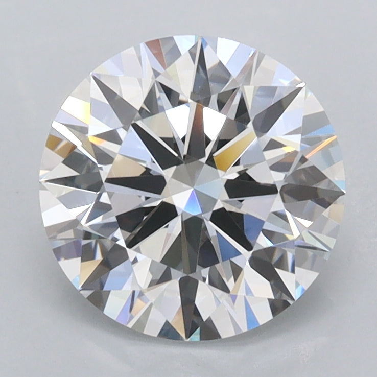 1.96 Carat Round Shaped, Ideal Cut, D Color, VVS1 Clarity, IGI Certified Lab Grown Diamond