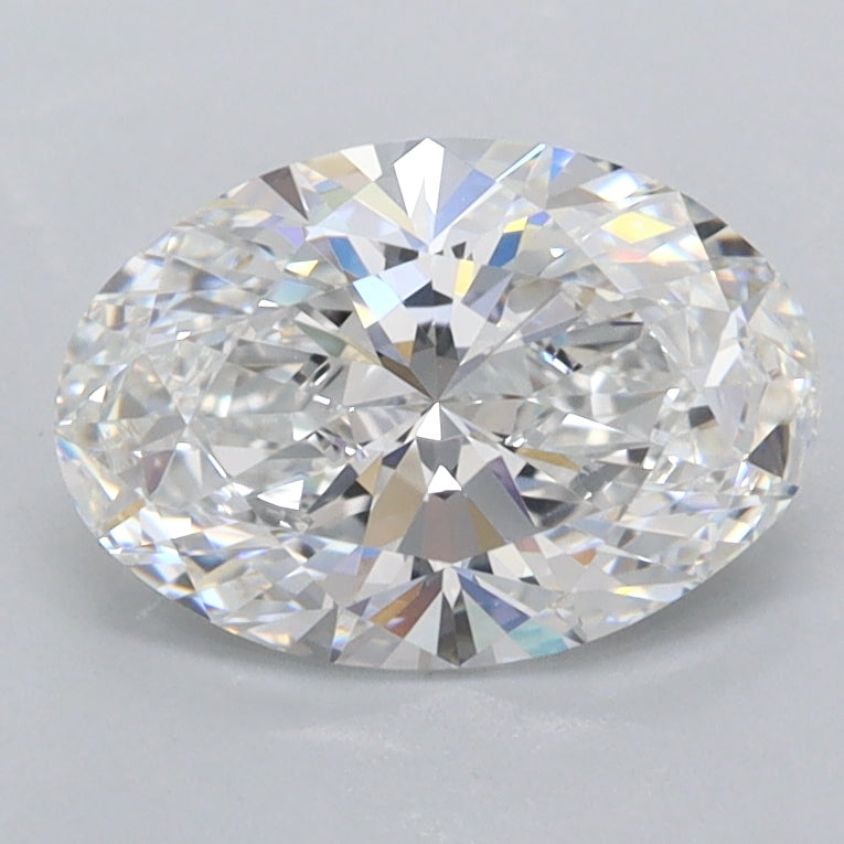 1.55 Carat Oval Shaped, Ideal Cut, D Color, VVS1 Clarity, IGI Certified Lab Grown Diamond