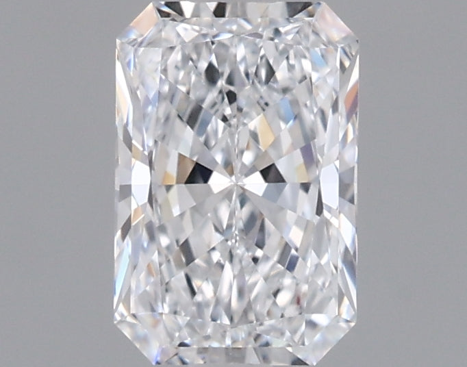 0.73 Carat Radiant Shaped, Excellent Cut, D Color, VVS1 Clarity, IGI Certified Lab Grown Diamond