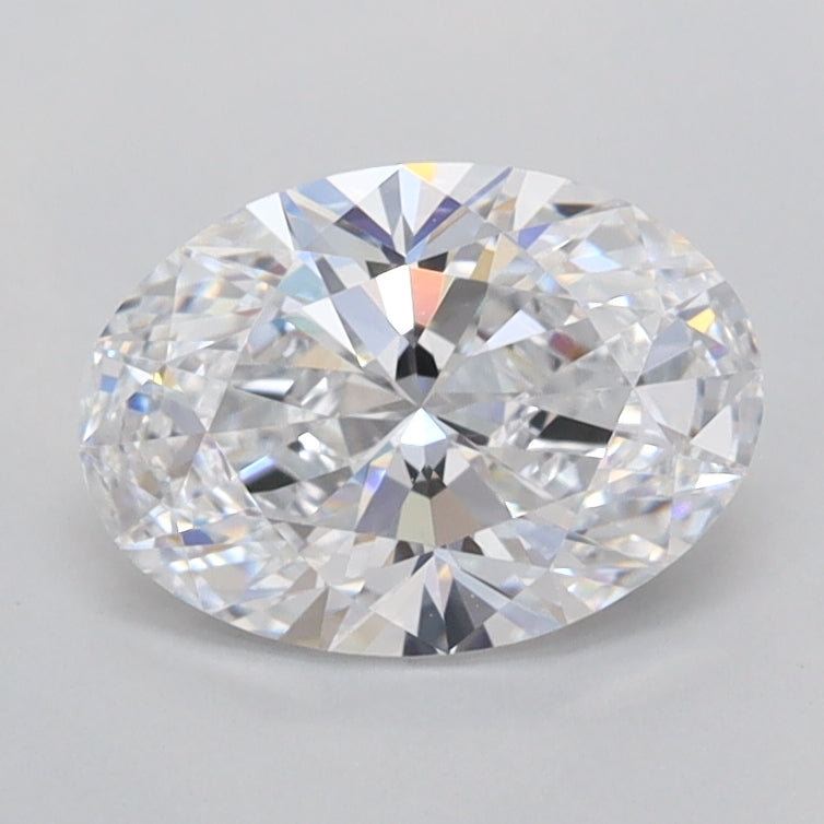 1.21 Carat Oval Shaped, Ideal Cut, D Color, FL Clarity, IGI Certified Lab Grown Diamond