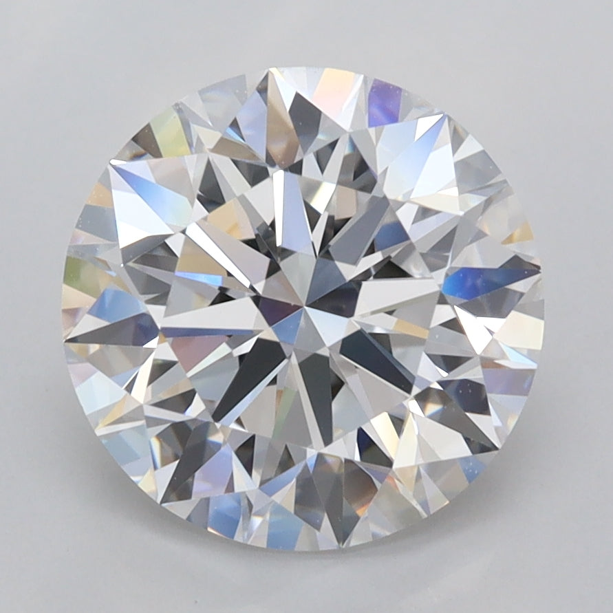 3.25 Carat Round Shaped, Ideal Cut, D Color, FL Clarity, IGI Certified Lab Grown Diamond