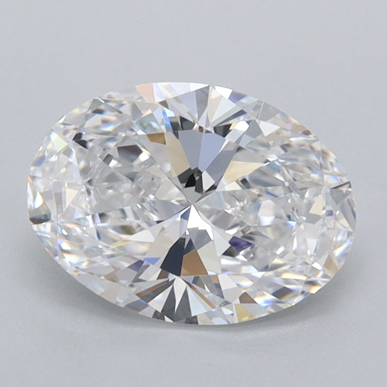 1.52 Carat Oval Shaped, Ideal Cut, D Color, VVS1 Clarity, IGI Certified Lab Grown Diamond