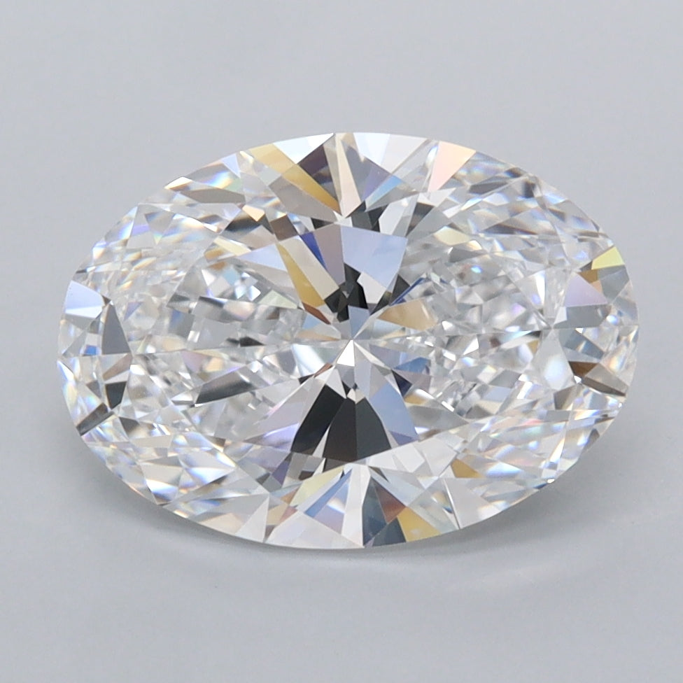 2.76 Carat Oval Shaped, Ideal Cut, D Color, FL Clarity, IGI Certified Lab Grown Diamond