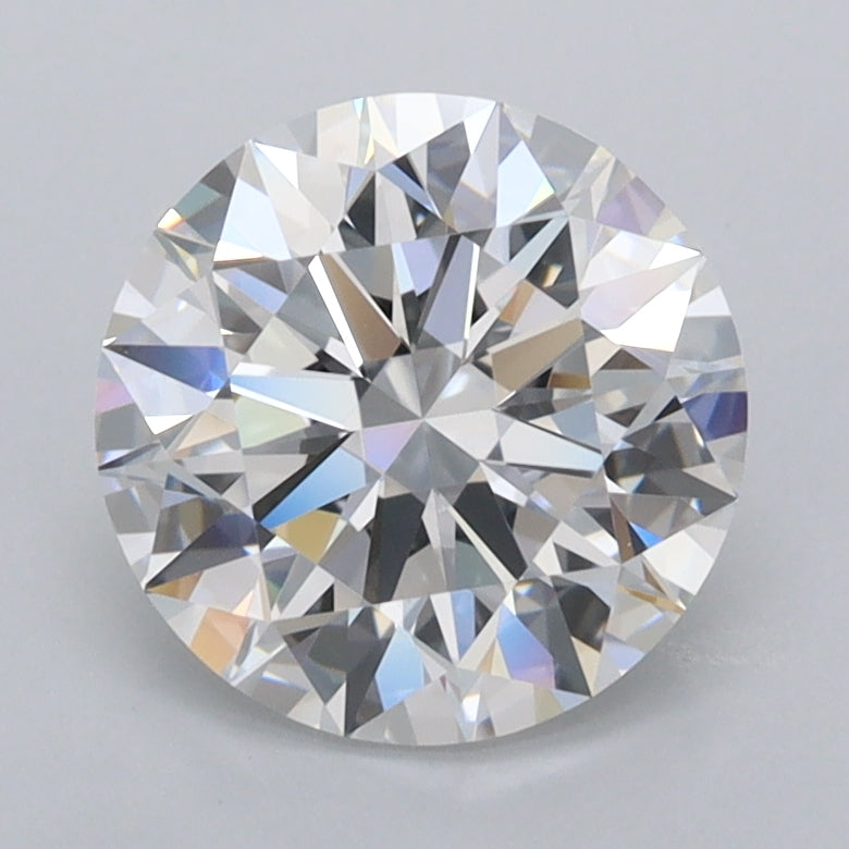 2.04 Carat Round Shaped, Ideal Cut, D Color, VVS1 Clarity, IGI Certified Lab Grown Diamond