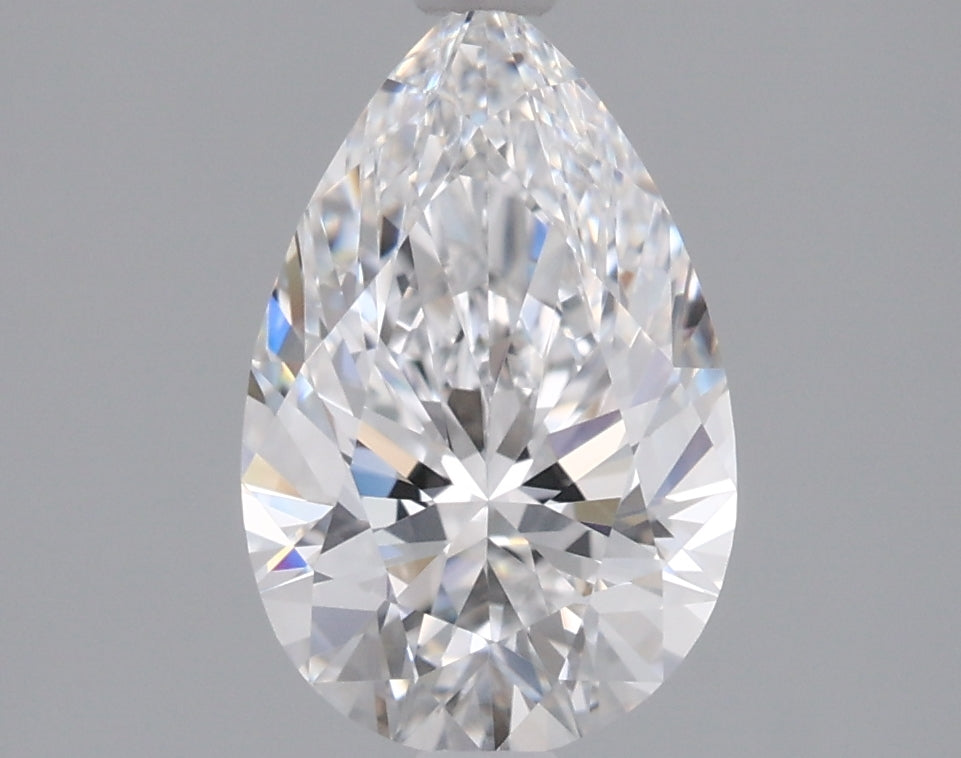 1.47 Carat Pear Shaped, Ideal Cut, D Color, VVS1 Clarity, IGI Certified Lab Grown Diamond